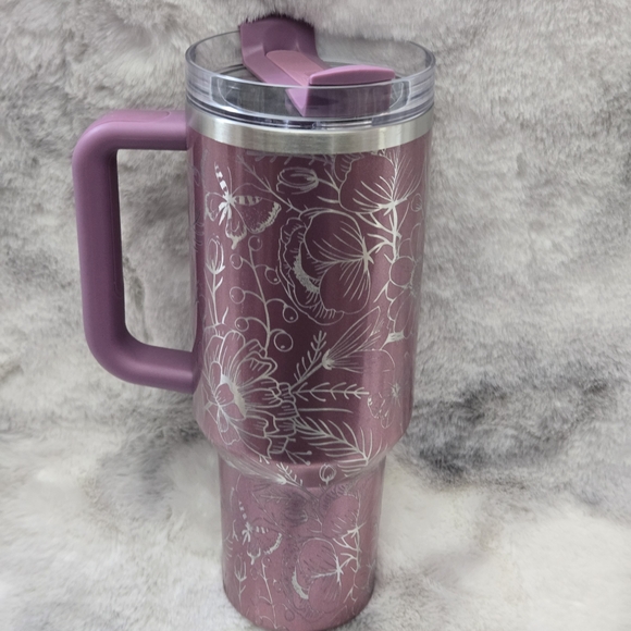 Stanley Pink Floral Insulated Tumbler - Picture 2 of 3